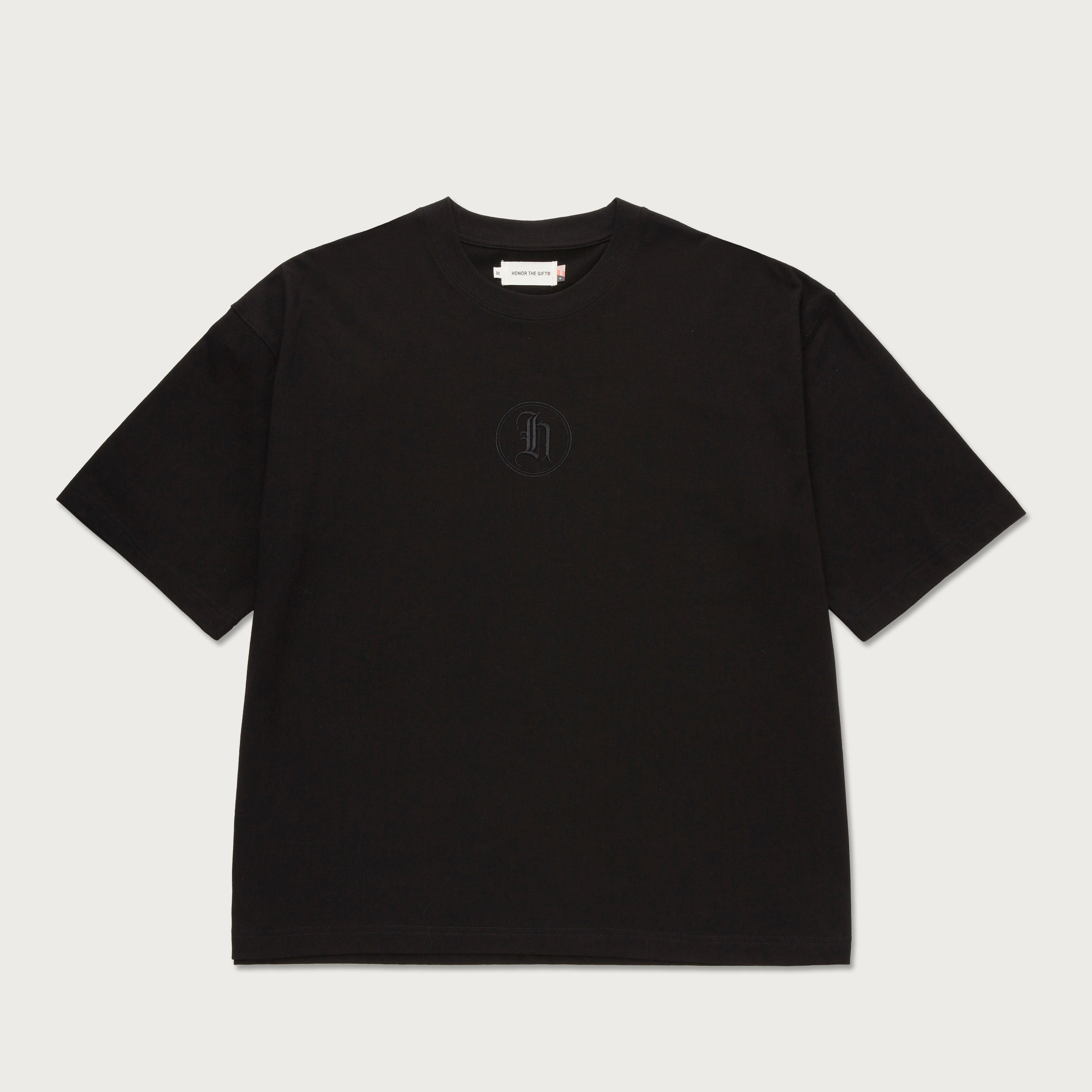 H Stamp Box T-Shirt - Black – Honor The Gift