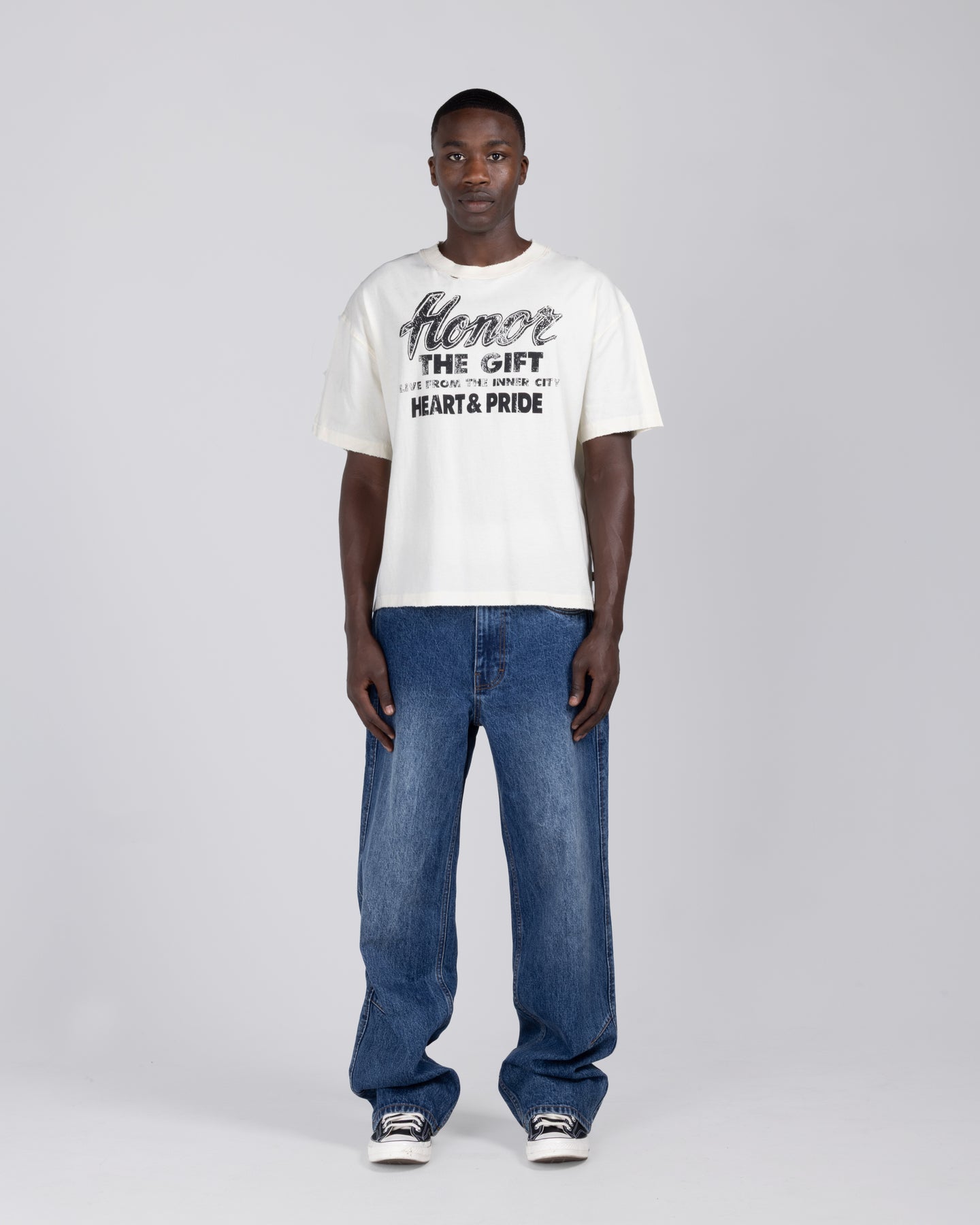 Heart & Pride Tee - Bone