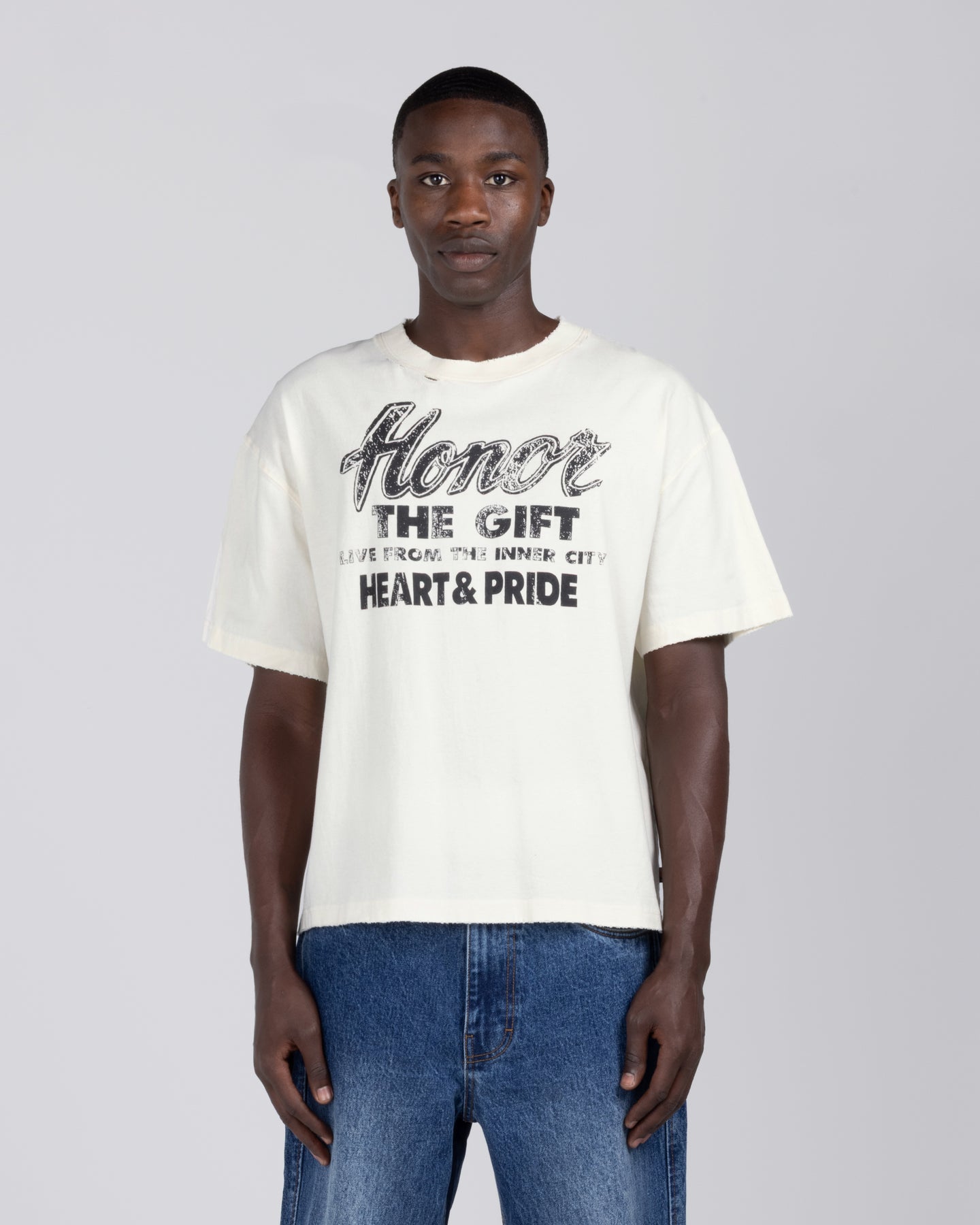Heart & Pride Tee - Bone
