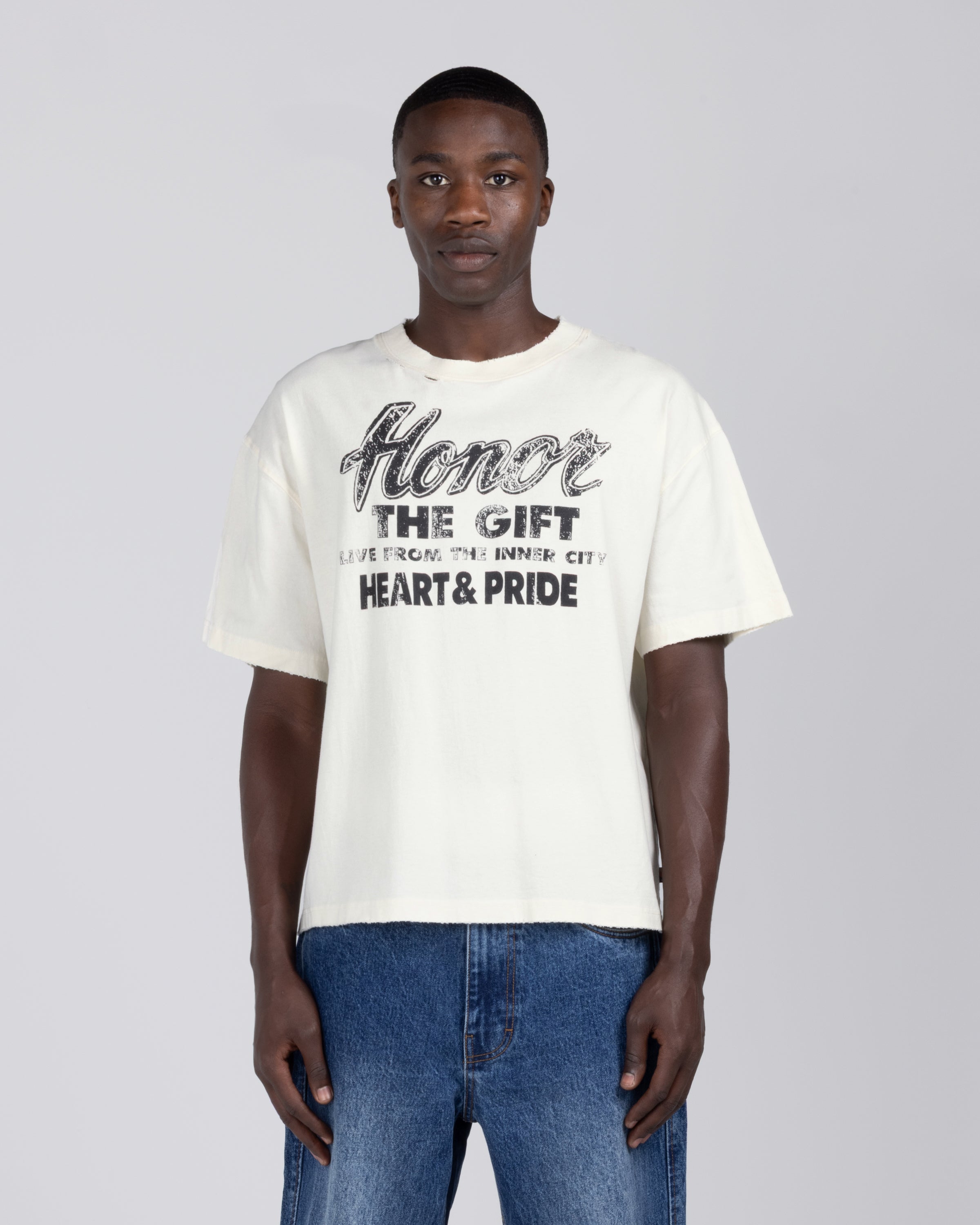 Heart & Pride Tee - Bone