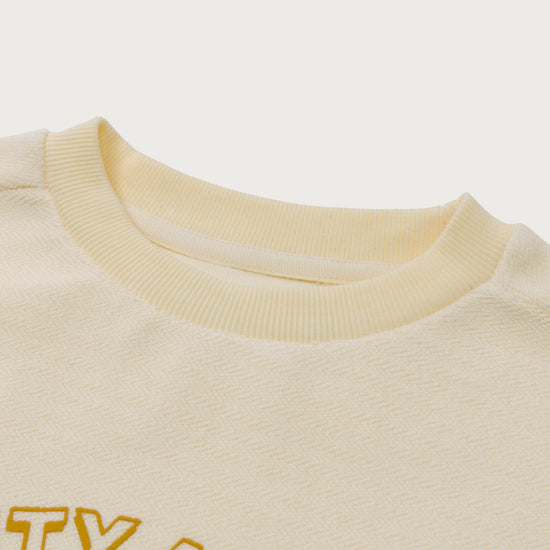 Association Herringbone Crew - White