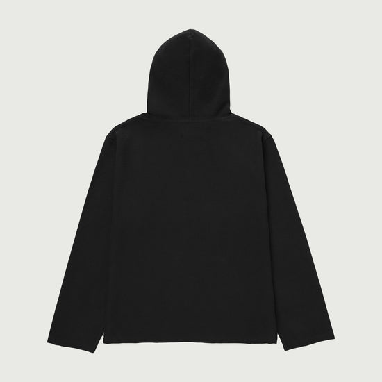 Race Herringbone Hoodie - Black
