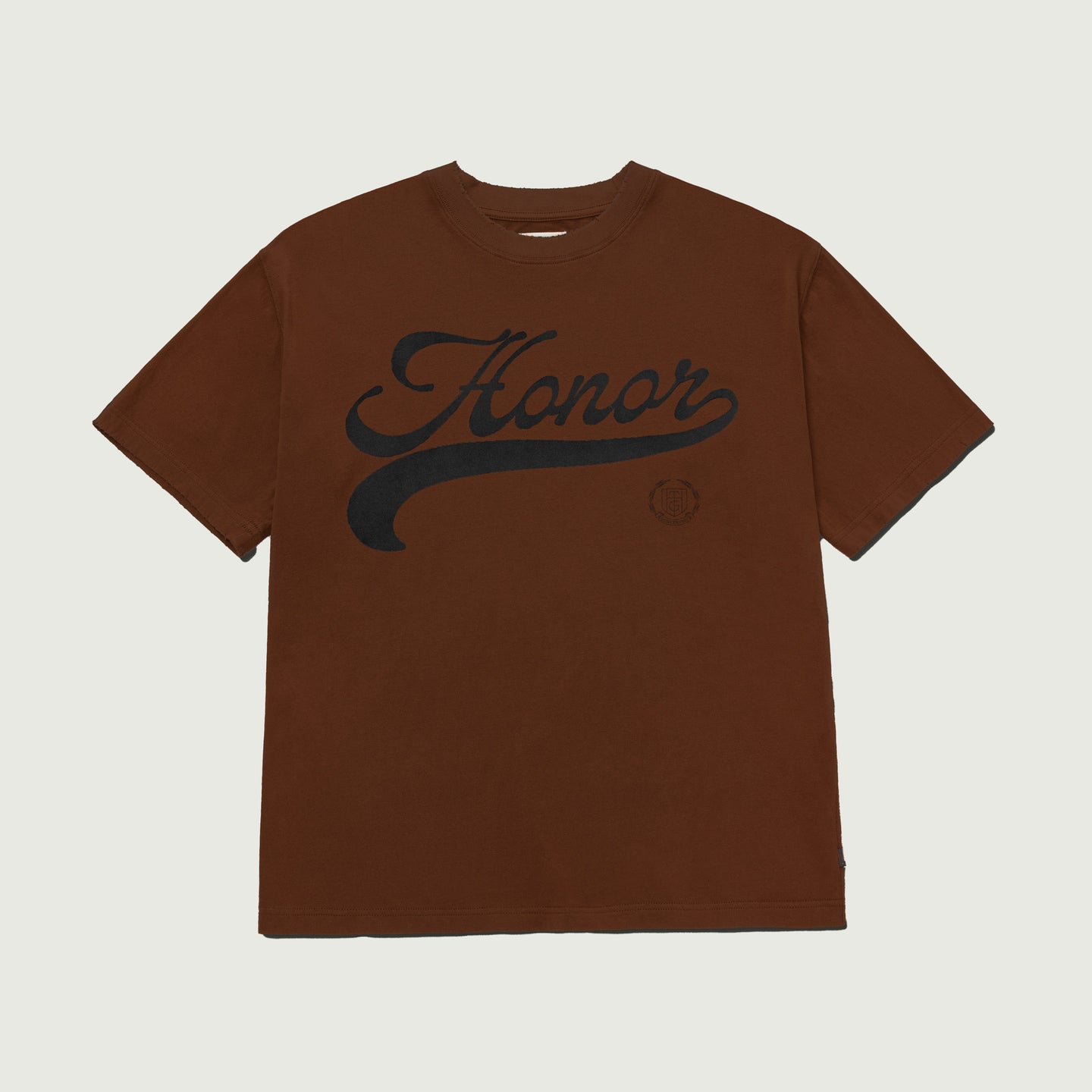 Holiday Script T-Shirt - Brown