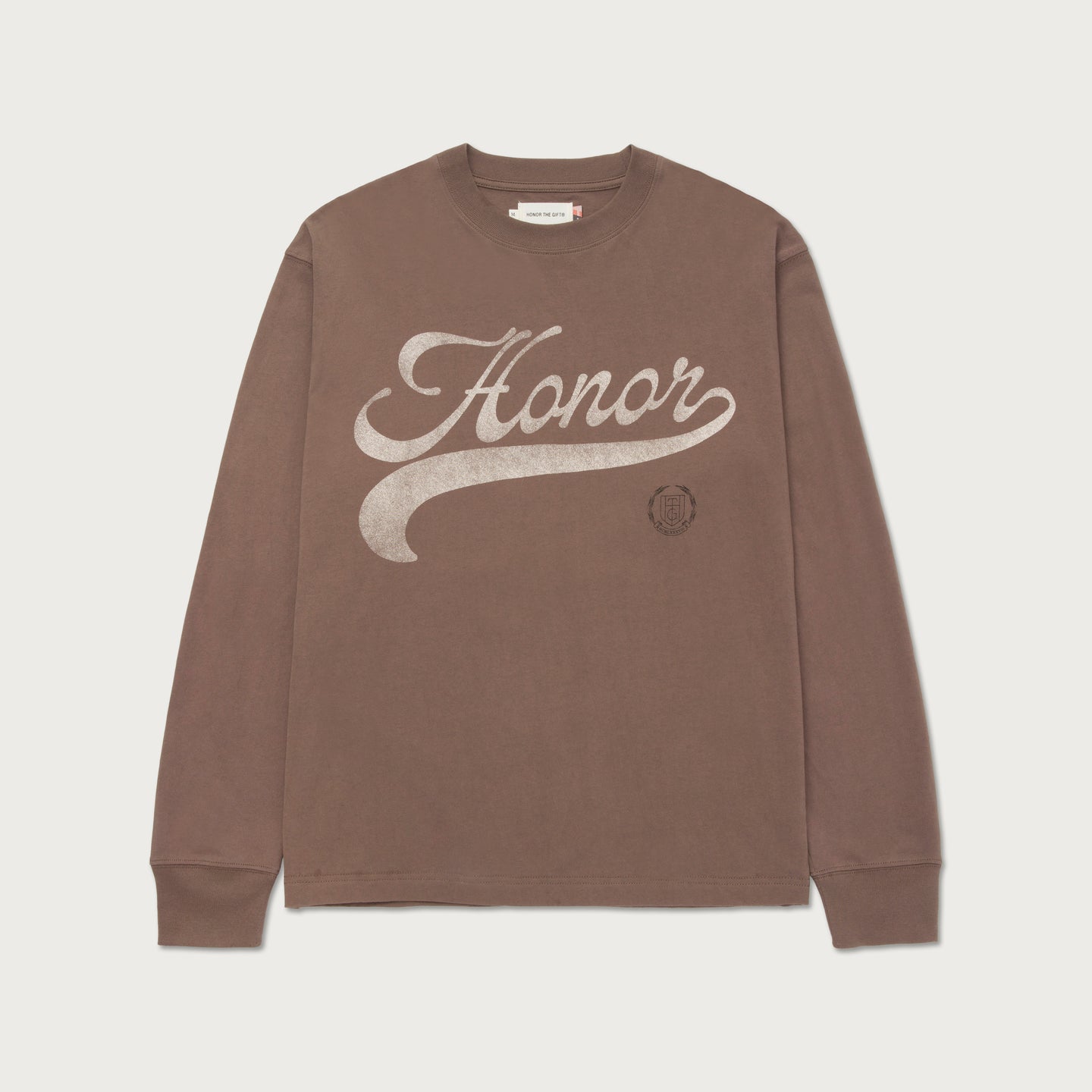 Holiday Script L/S T-Shirt - Grey