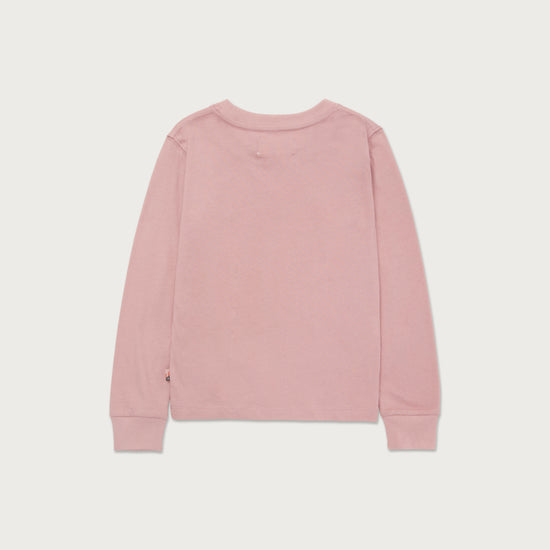 Kids Holiday Script L/S T-Shirt - Mauve