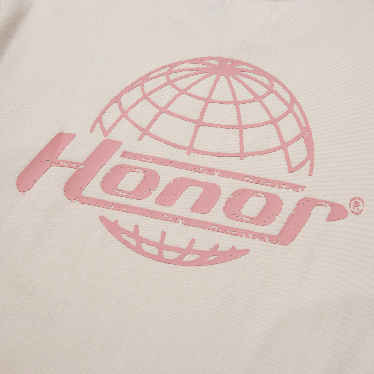 Honor Globe Logo Tee - Cream