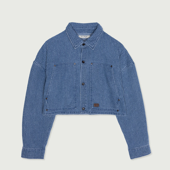 Honor Inc Cropped Shop Jacket - Blue