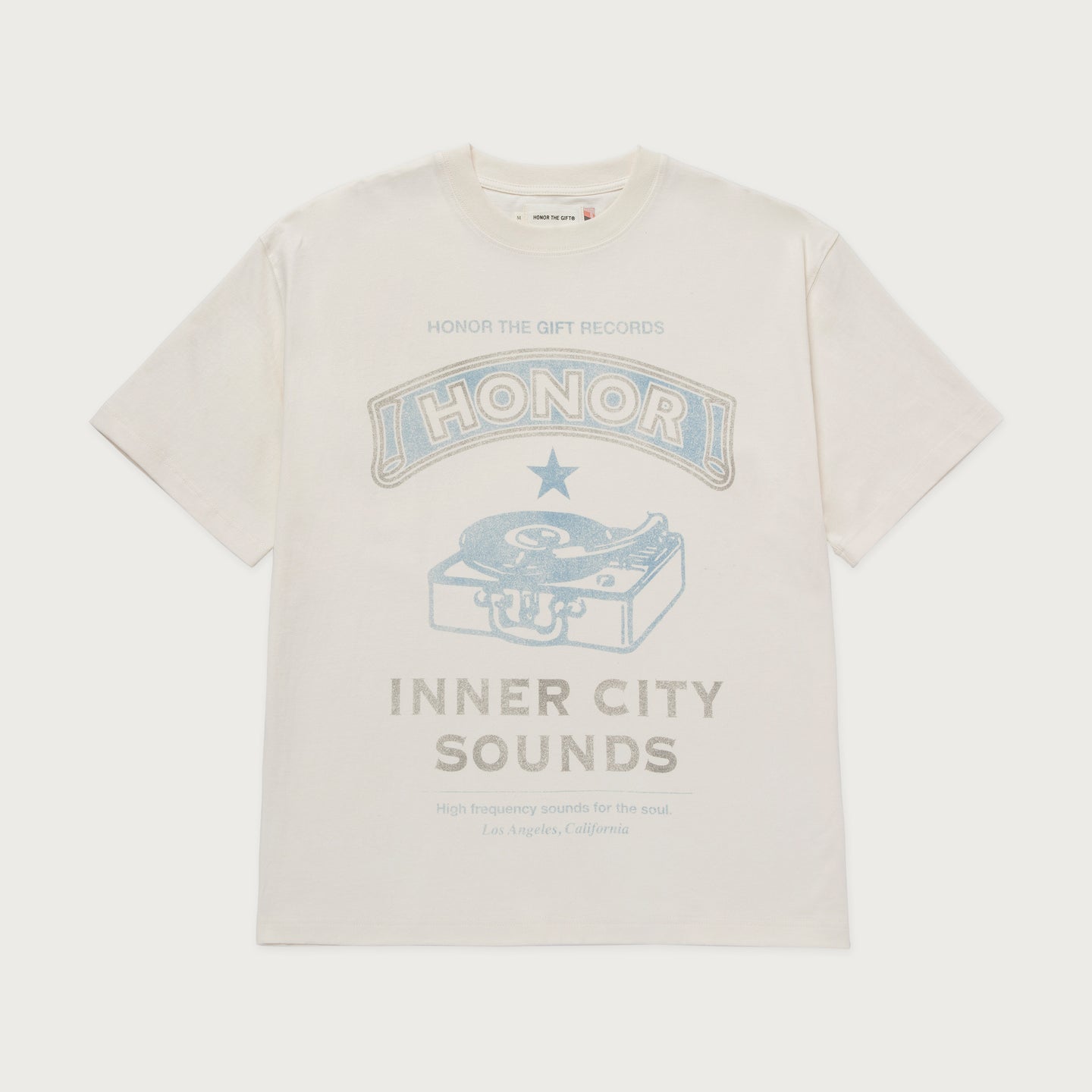 Honor Records Tee - Cream