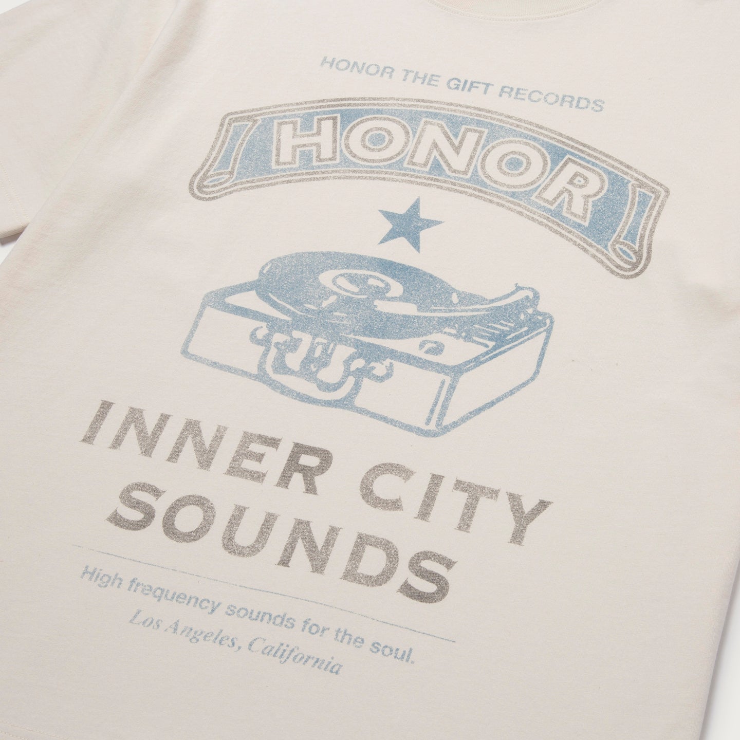 Honor Records Tee - Cream