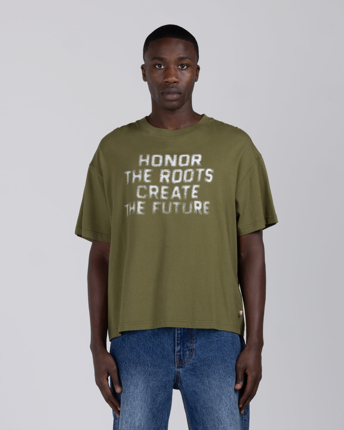 Honor The Roots Tee - Olive