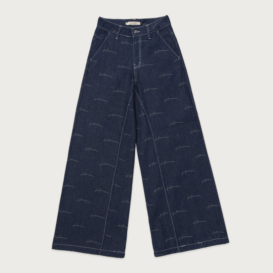 Honor Wide Leg Pant - Navy