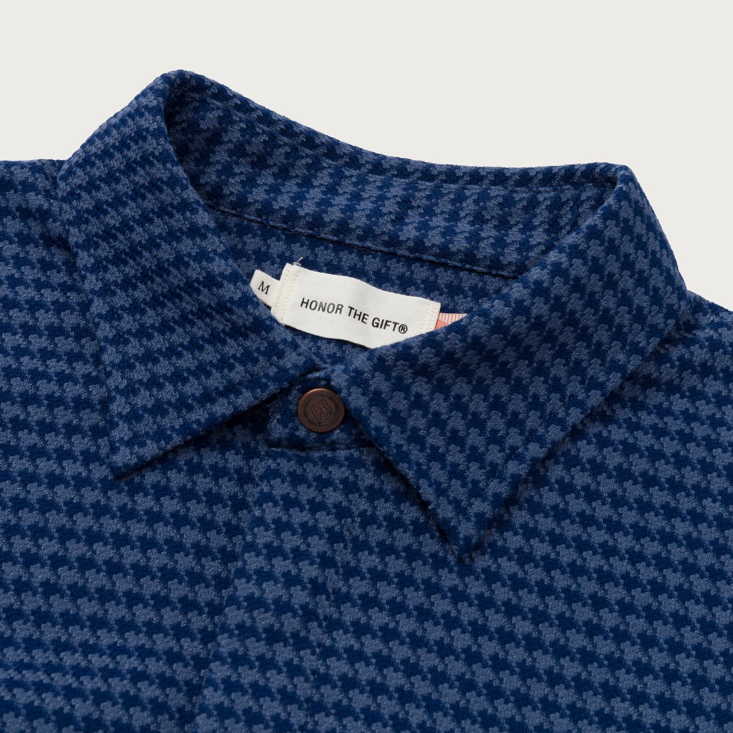 Houndstooth Htg Shirt - Navy