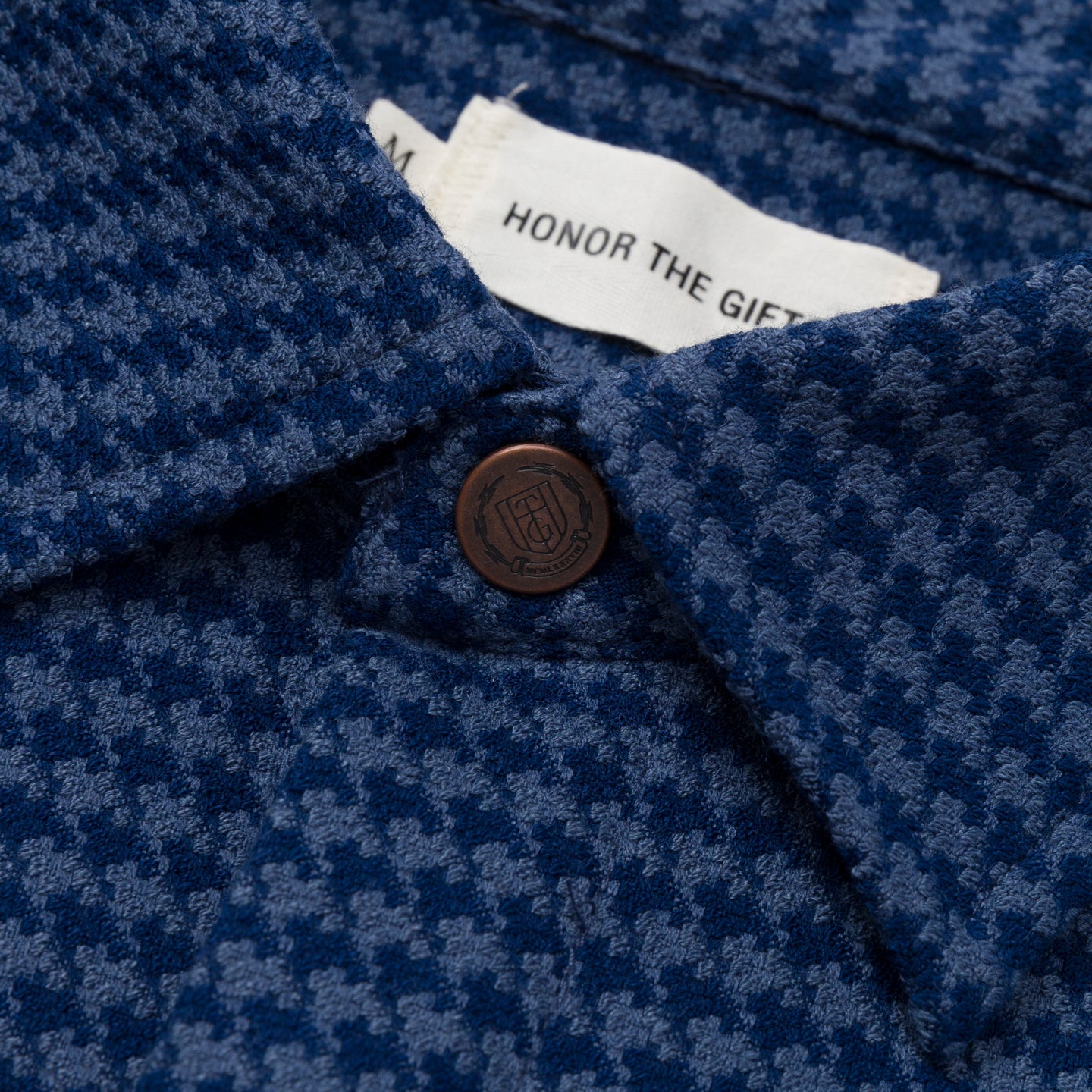 Houndstooth Htg Shirt - Navy