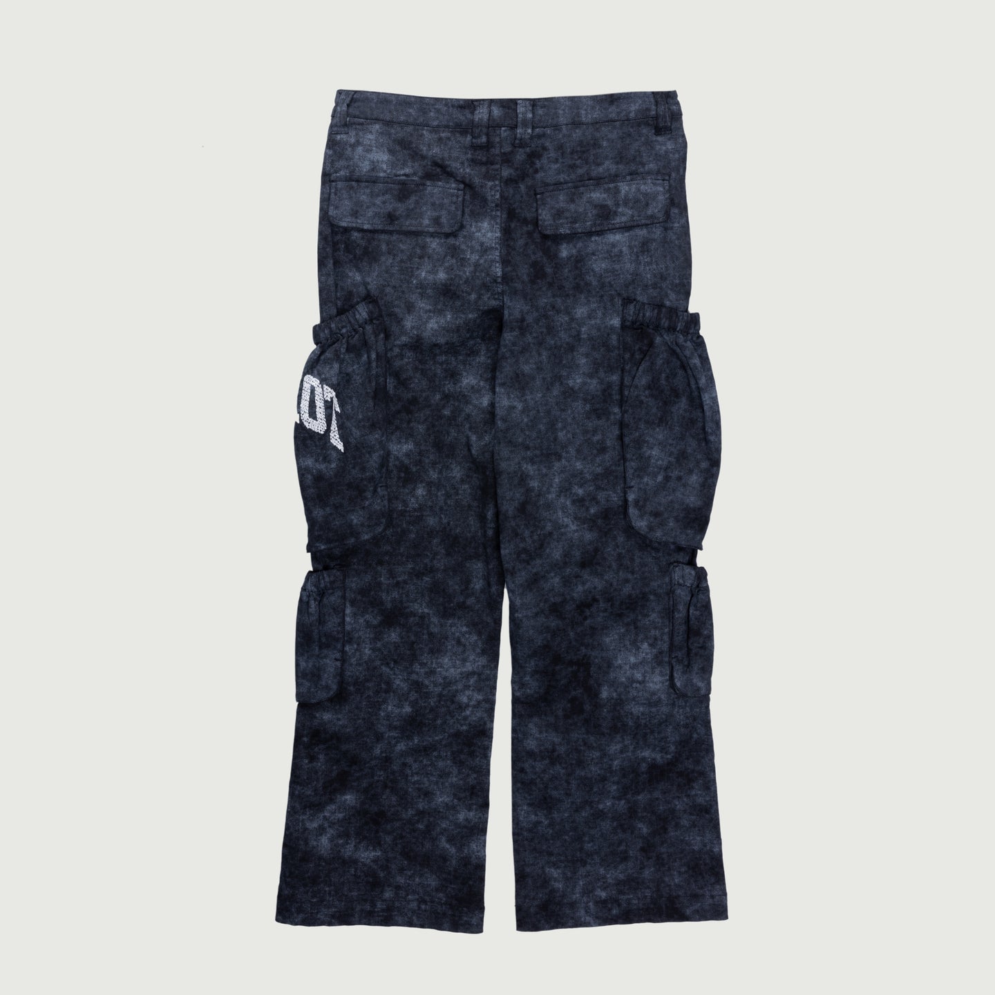 Twill Cargo Wide Leg - Black