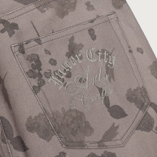 Tonal Floral Pant - Pebble