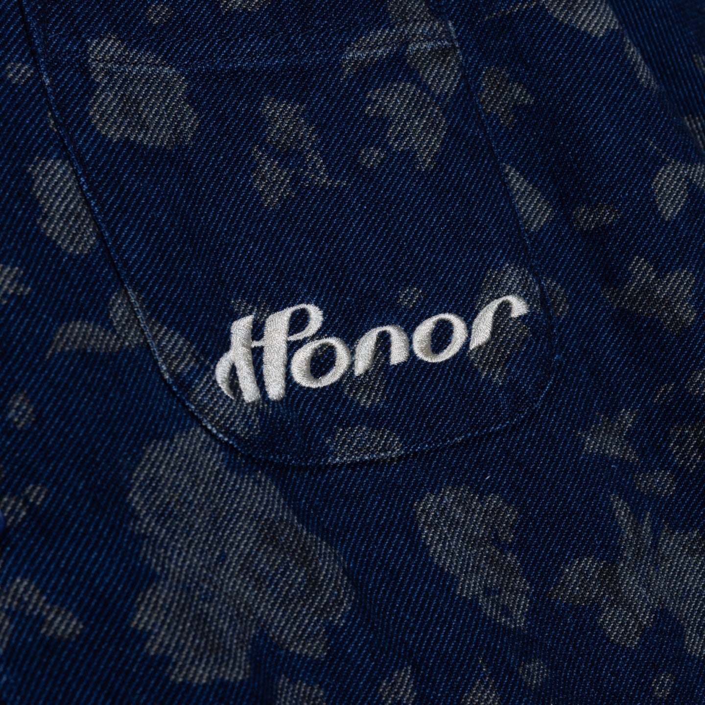 Indigo Floral Camp - Blue