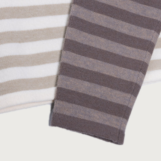 Multi Stripe Crew - Bone