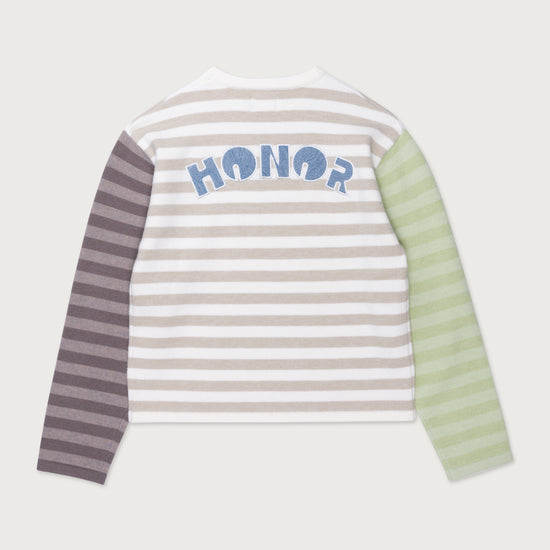 Multi Stripe Crew - Bone