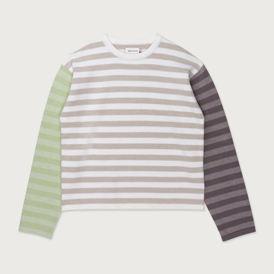 Multi Stripe Crew - Bone