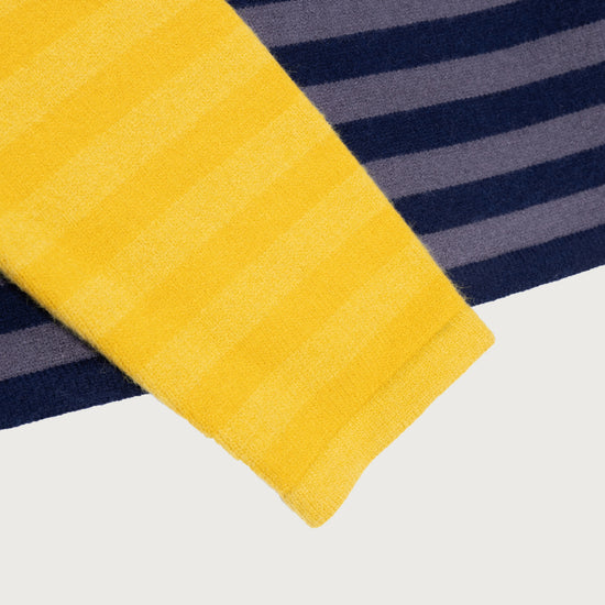 Multi Stripe Crew - Navy