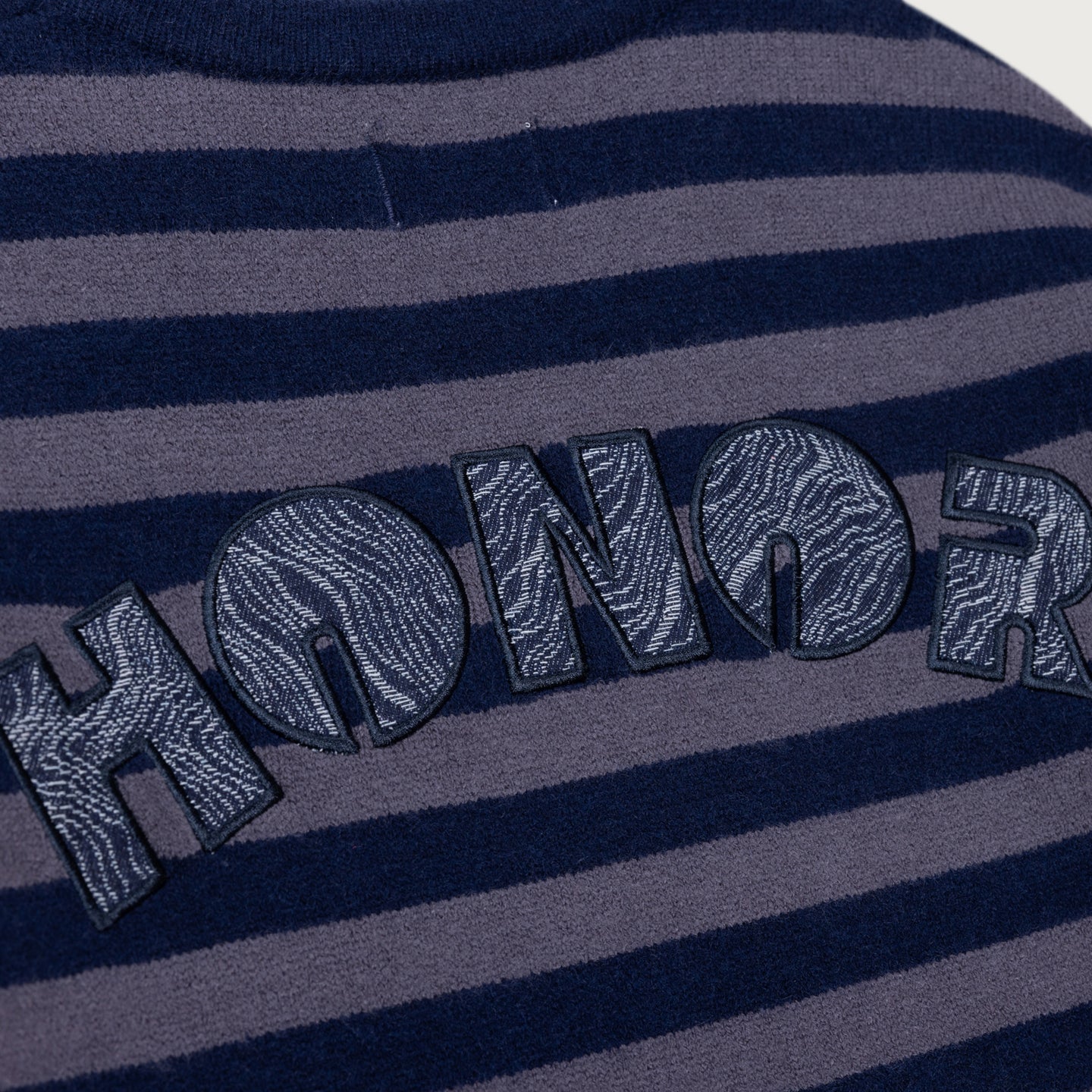Multi Stripe Crew - Navy