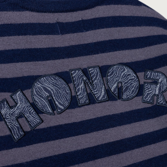 Multi Stripe Crew - Navy