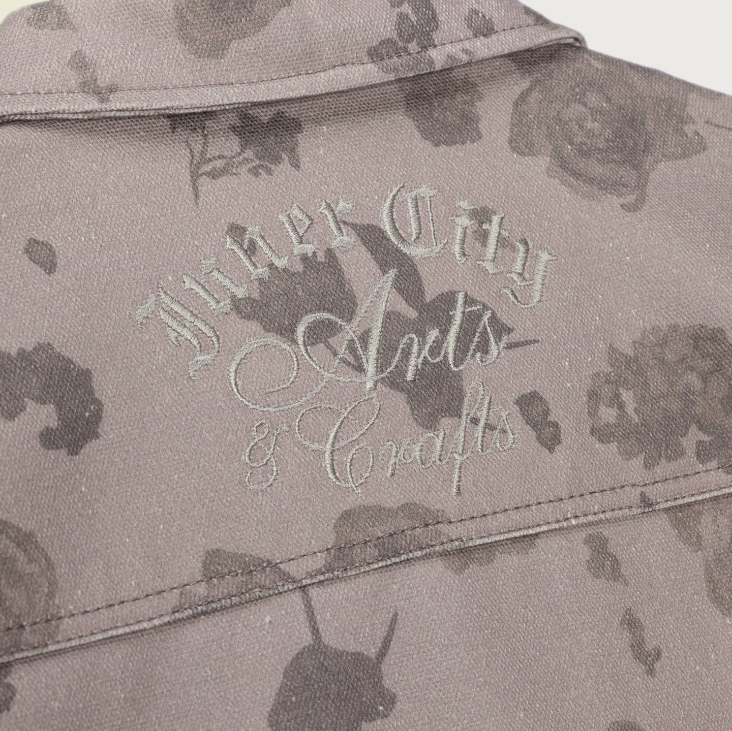 Tonal Floral Jacket - Pebble