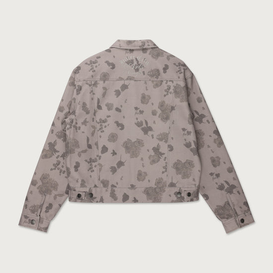 Tonal Floral Jacket - Pebble