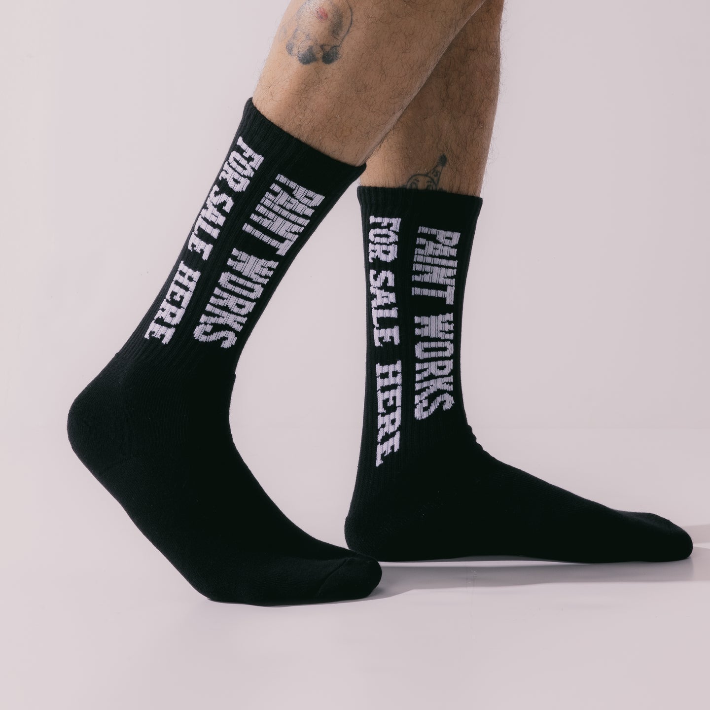 For Sale Ribbed Sock - Black