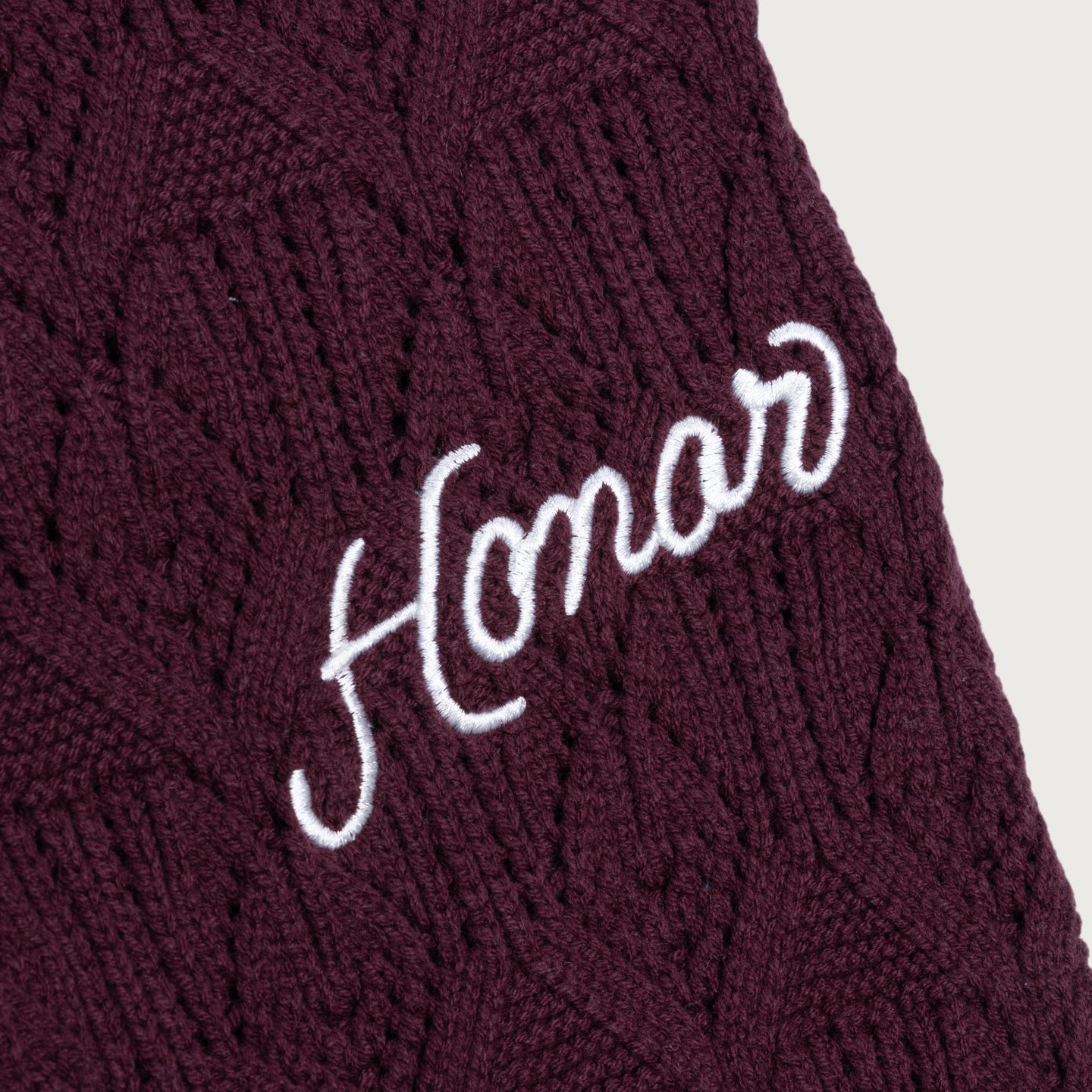 Cable Knit Pant - Berry