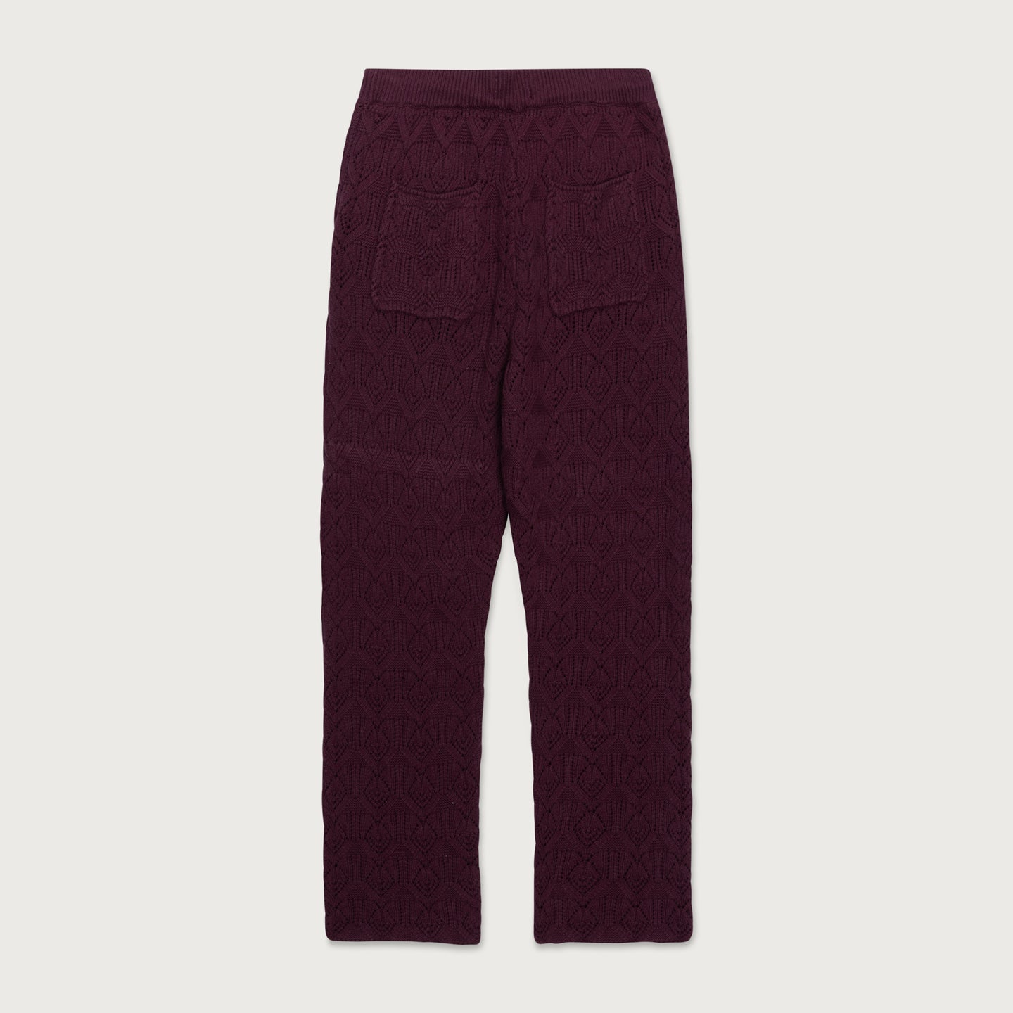 Cable Knit Pant - Berry