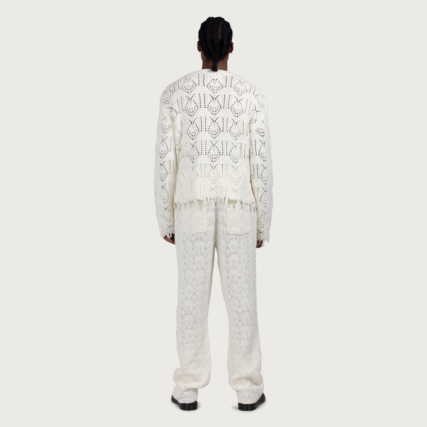 Cable Knit Pant - Bone
