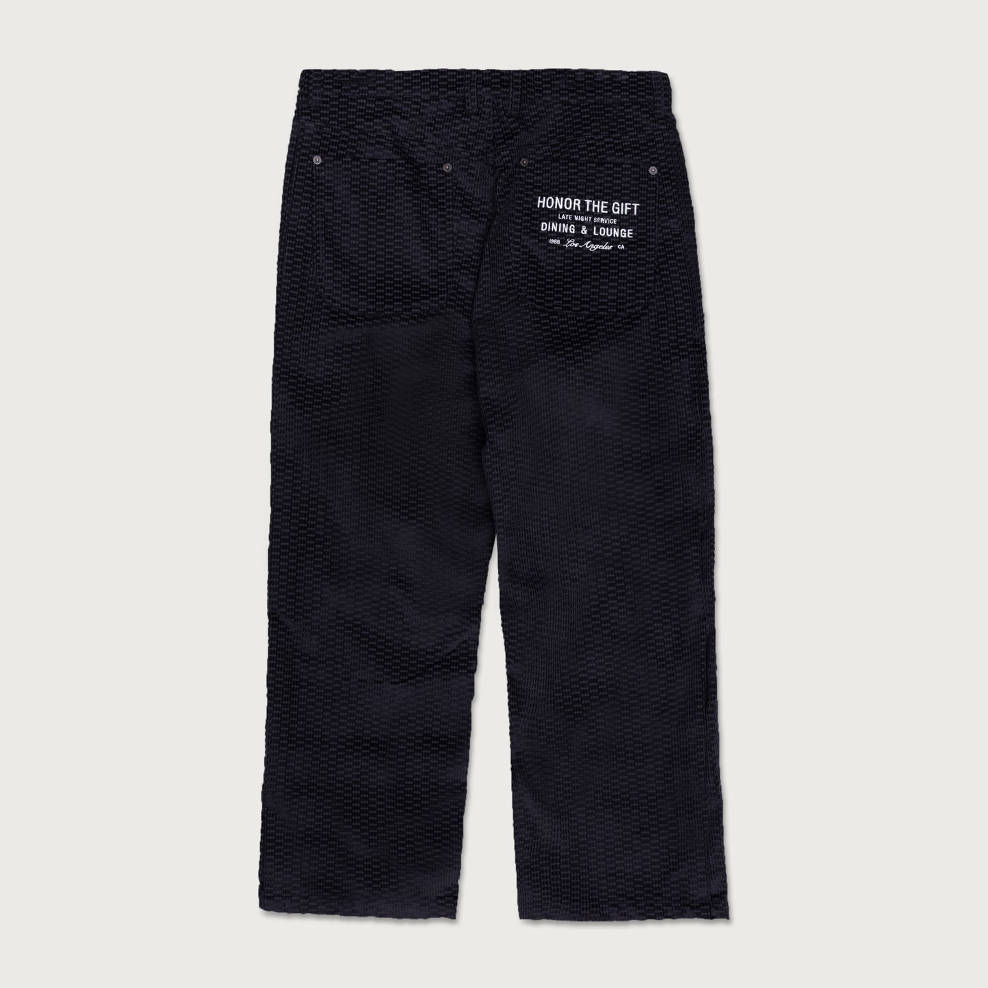 Novelty Cord Pant - Black