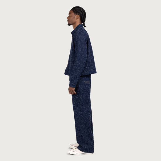 Nep Yarn Wide Leg - Blue