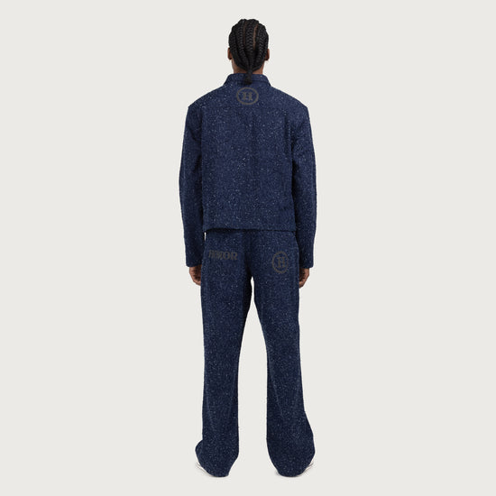 Nep Yarn Wide Leg - Blue