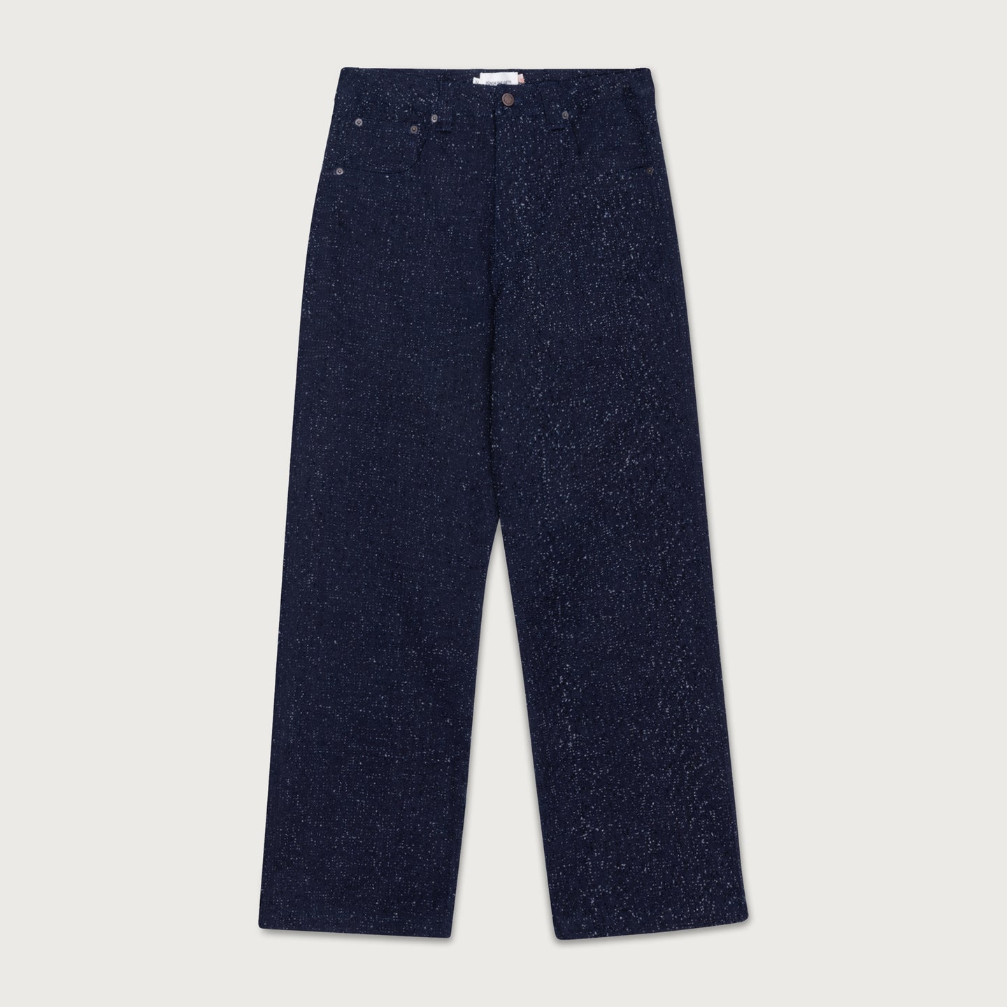 Nep Yarn Wide Leg - Blue
