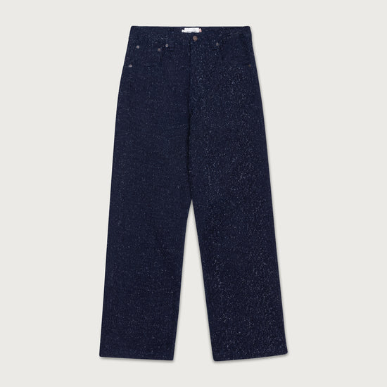 Nep Yarn Wide Leg - Blue