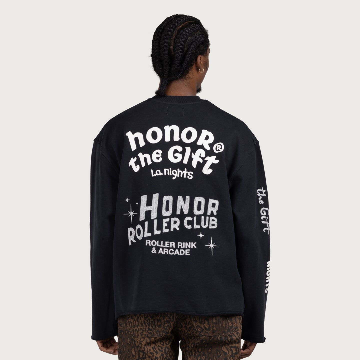 Mixed Logo Crewneck - Black