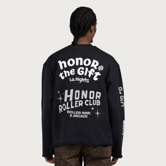 Mixed Logo Crewneck - Black