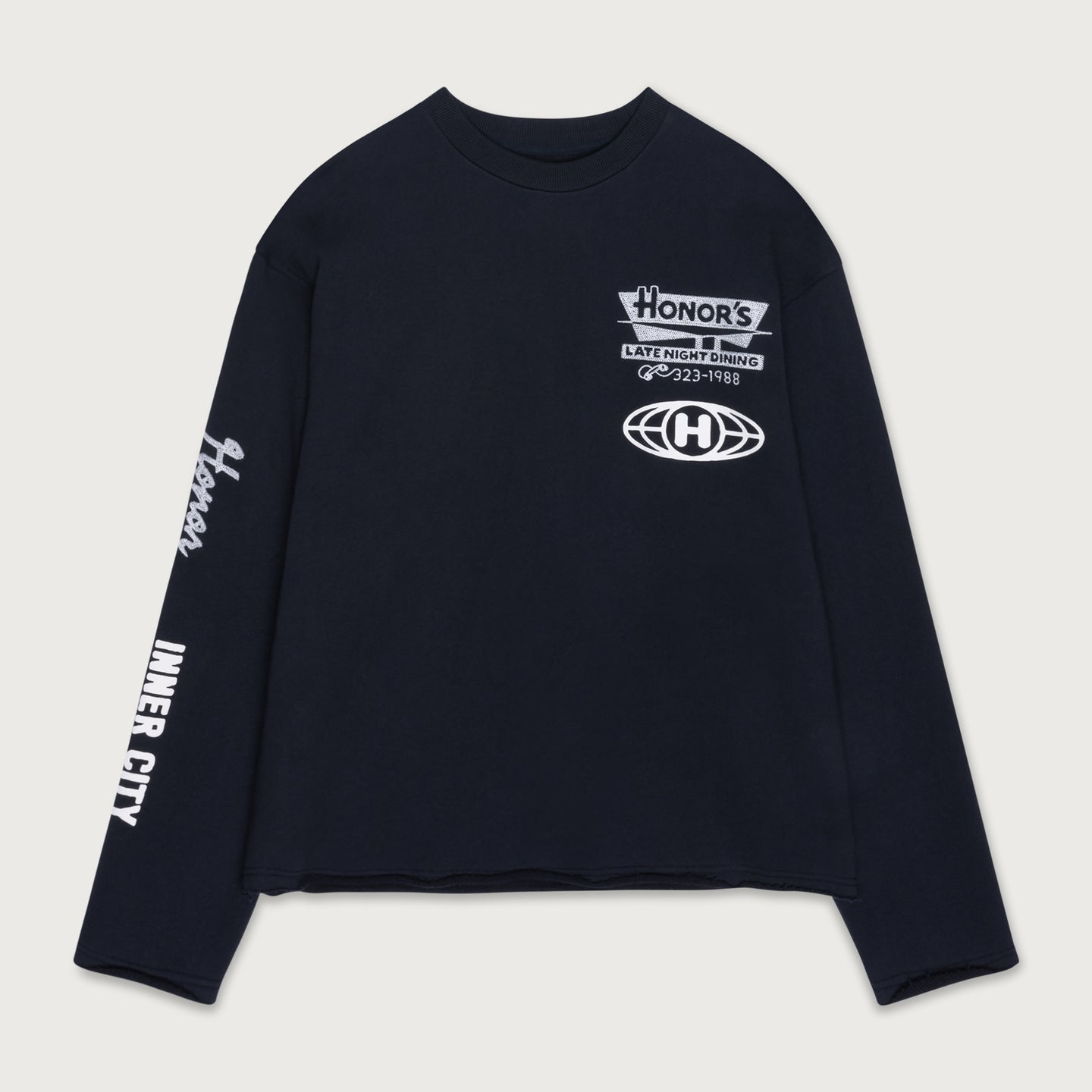 Mixed Logo Crewneck - Black