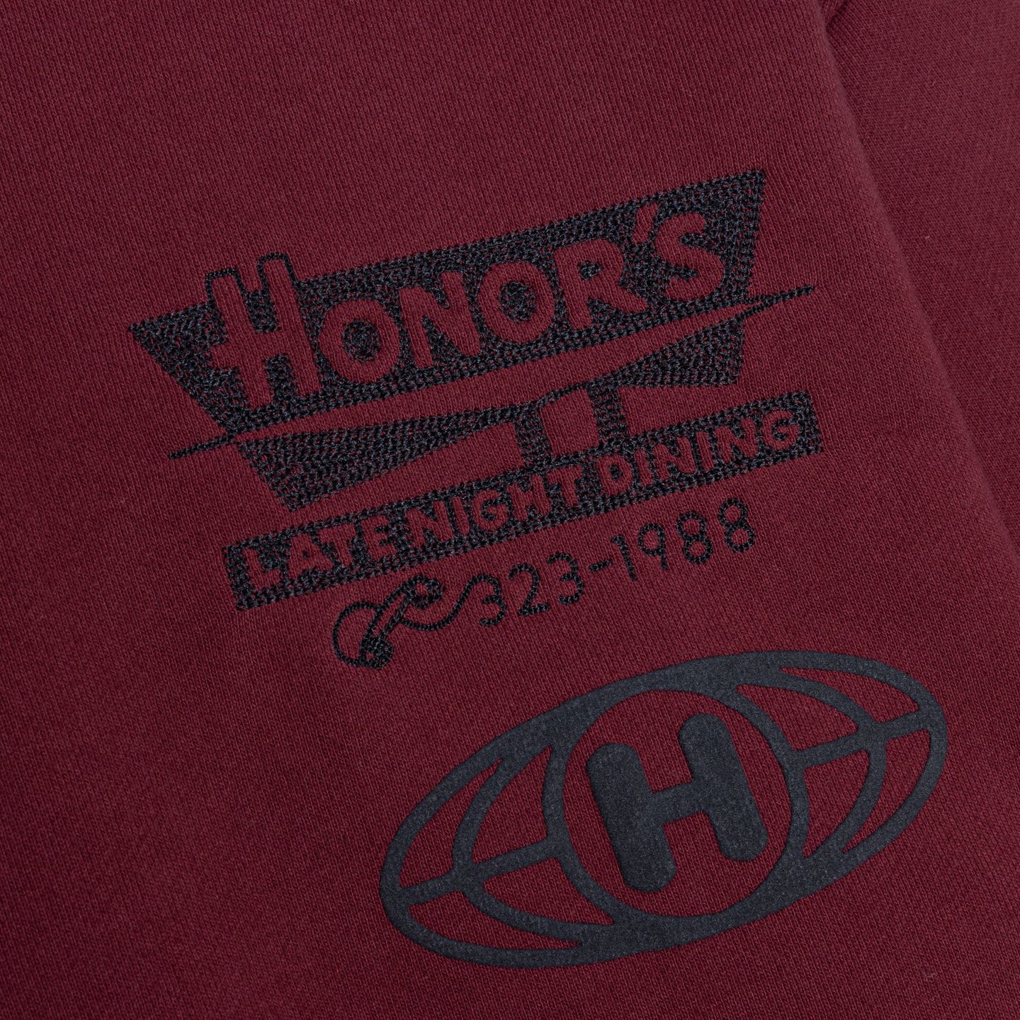 Mixed Logo Crewneck - Burgundy