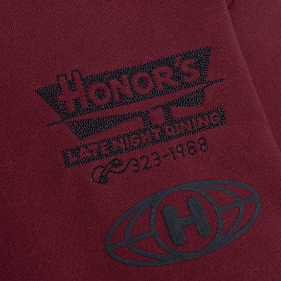 Mixed Logo Crewneck - Burgundy