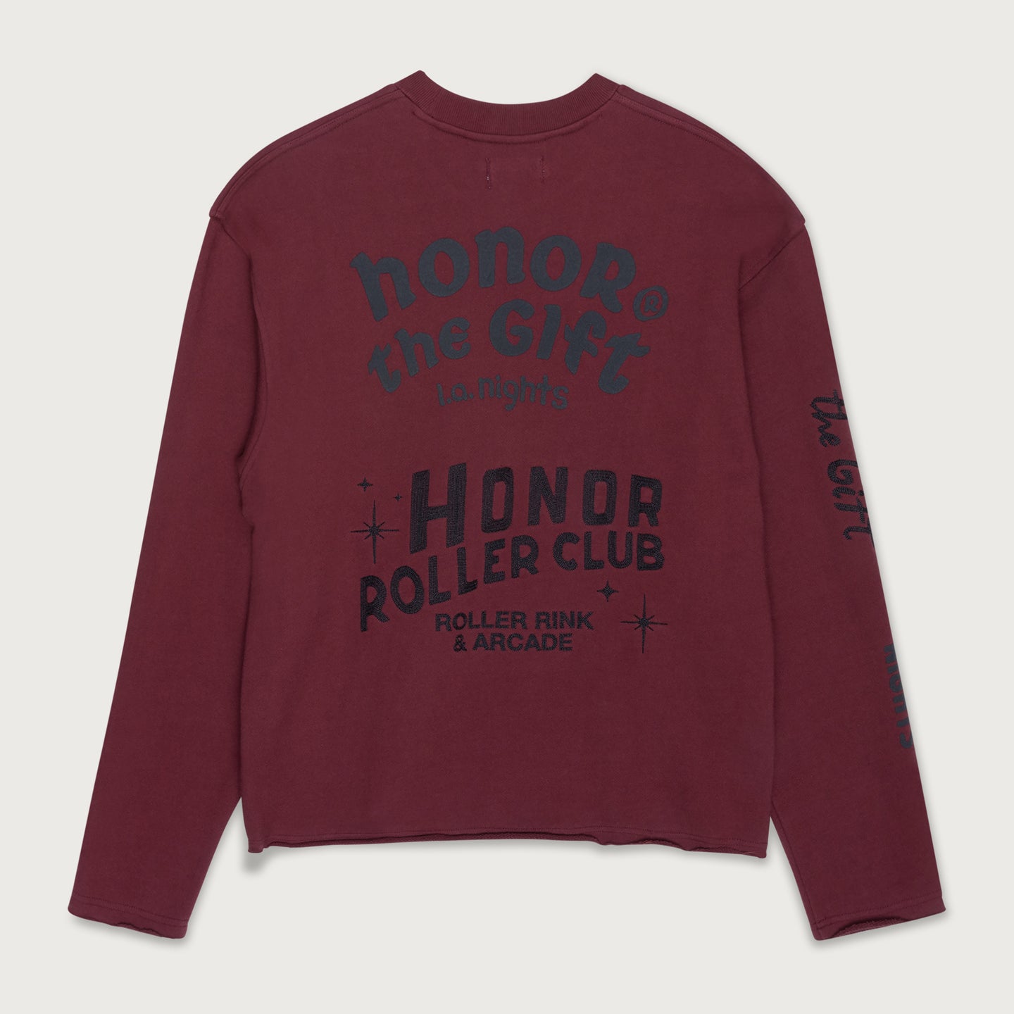 Mixed Logo Crewneck - Burgundy