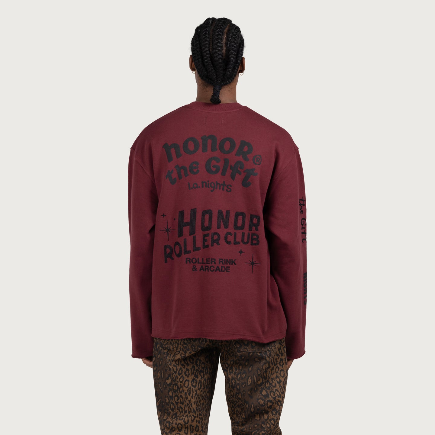 Mixed Logo Crewneck - Burgundy