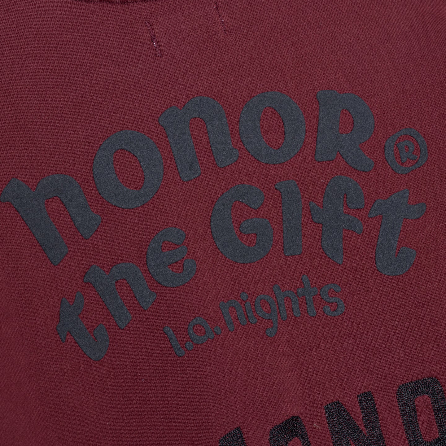Mixed Logo Crewneck - Burgundy