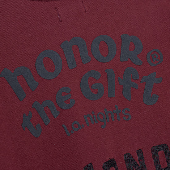 Mixed Logo Crewneck - Burgundy