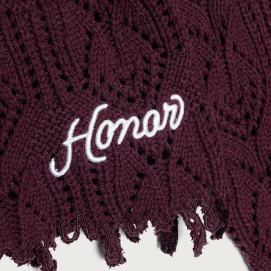 Cable Sweater - Berry