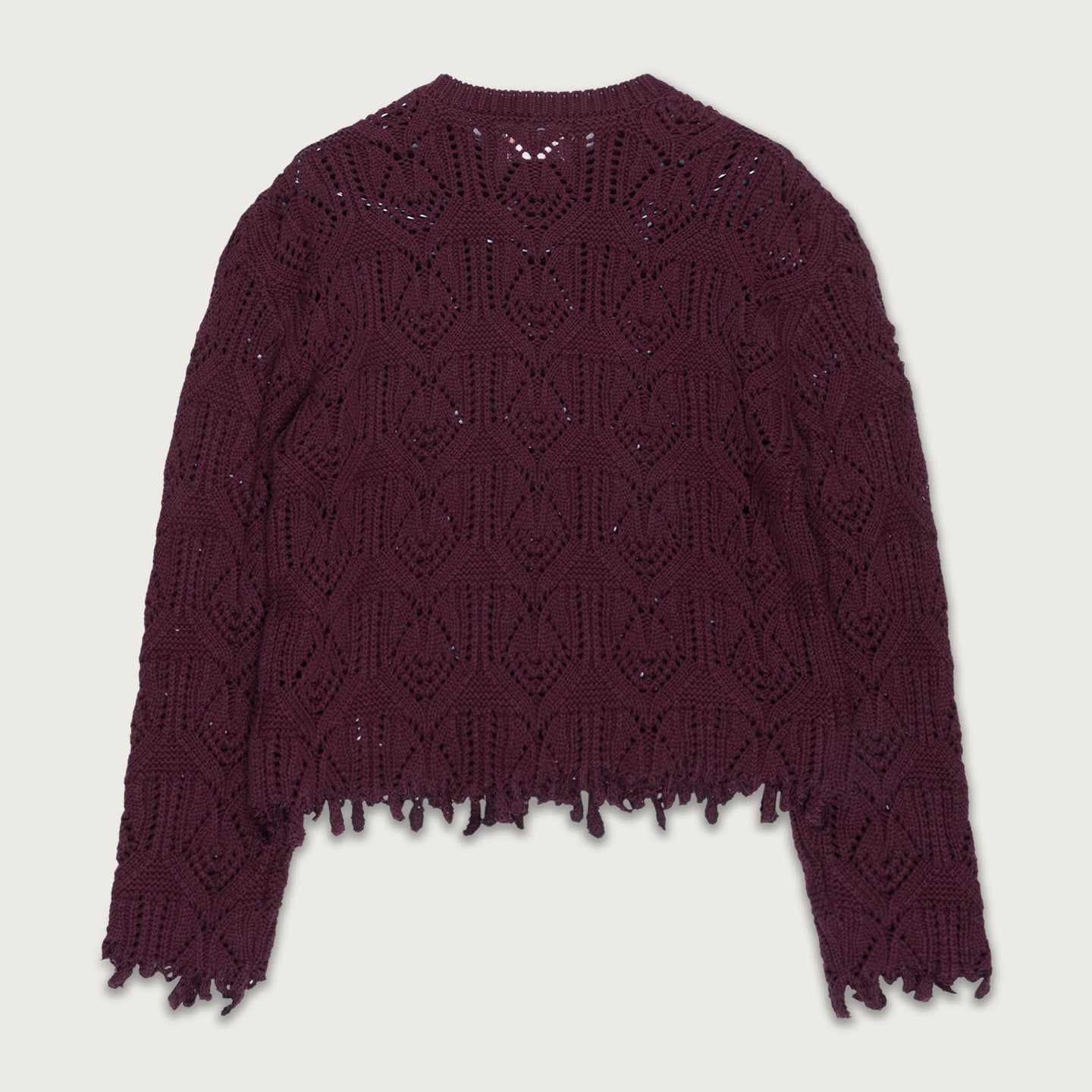Cable Sweater - Berry