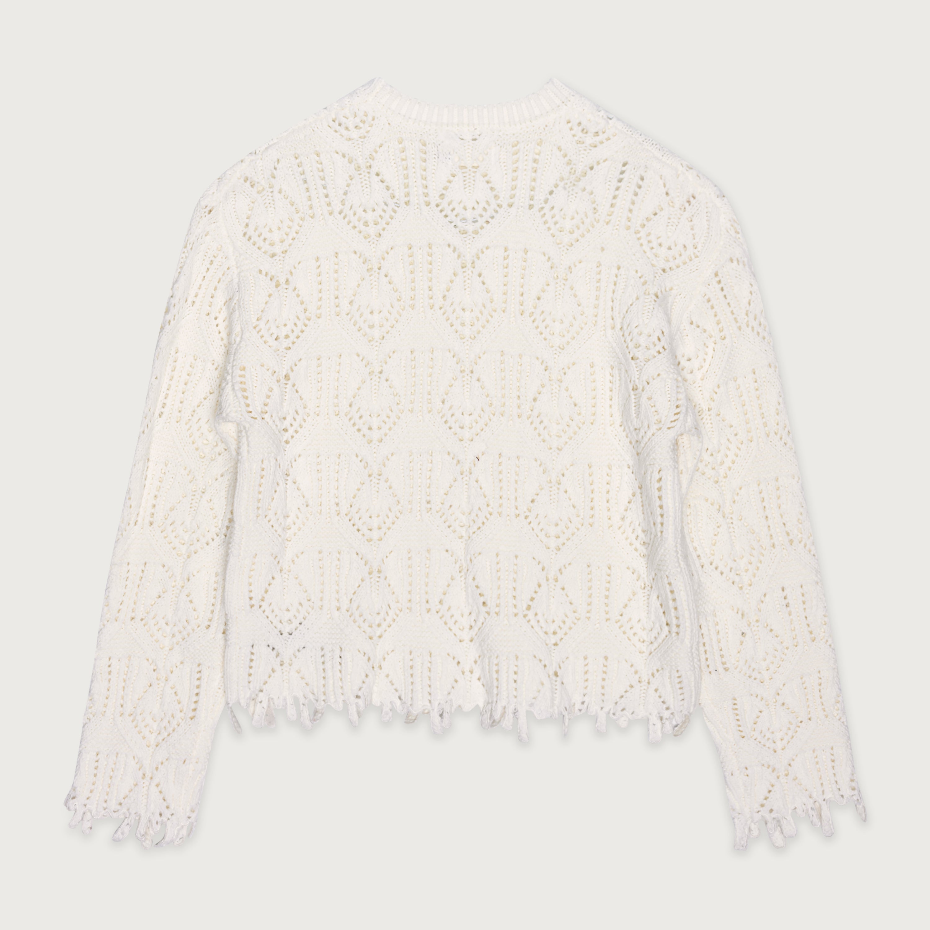 Cable Sweater - Bone