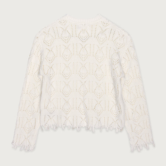 Cable Sweater - Bone